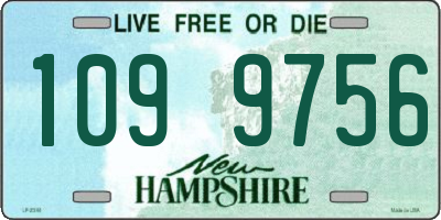 NH license plate 1099756