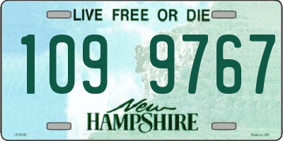 NH license plate 1099767