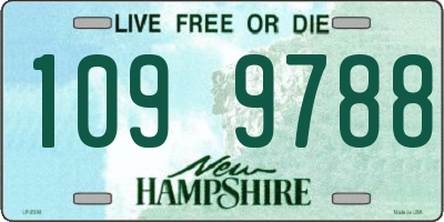 NH license plate 1099788