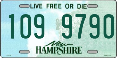 NH license plate 1099790