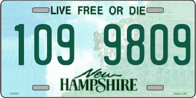 NH license plate 1099809