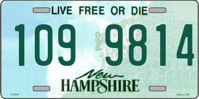 NH license plate 1099814