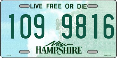 NH license plate 1099816