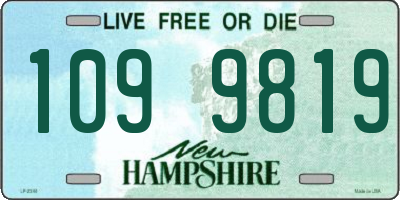 NH license plate 1099819