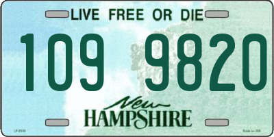 NH license plate 1099820