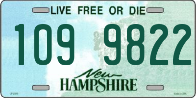 NH license plate 1099822