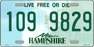 NH license plate 1099829