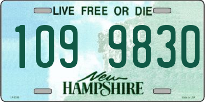 NH license plate 1099830