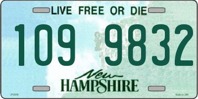NH license plate 1099832