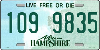 NH license plate 1099835