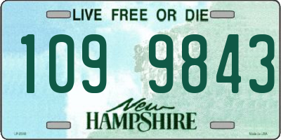 NH license plate 1099843