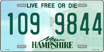 NH license plate 1099844