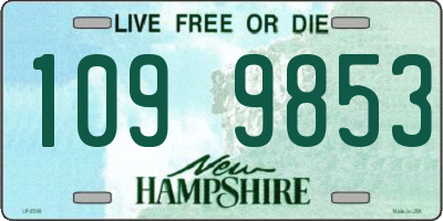 NH license plate 1099853