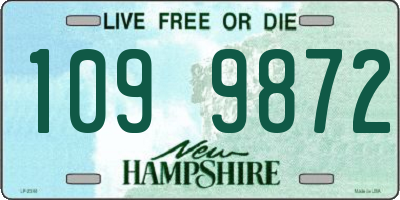 NH license plate 1099872
