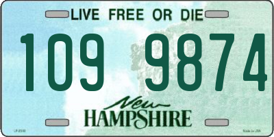 NH license plate 1099874
