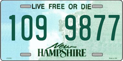 NH license plate 1099877