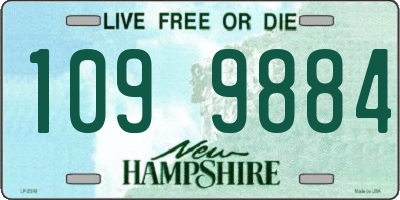 NH license plate 1099884