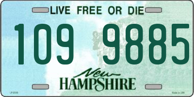 NH license plate 1099885