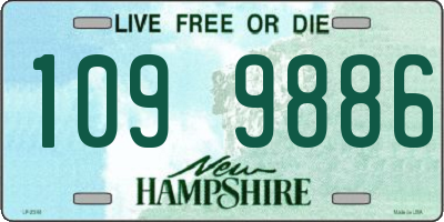 NH license plate 1099886