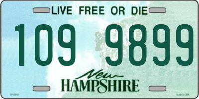 NH license plate 1099899