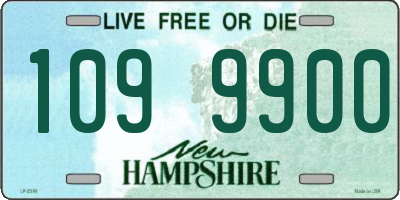 NH license plate 1099900