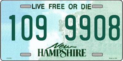 NH license plate 1099908
