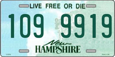 NH license plate 1099919