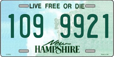 NH license plate 1099921