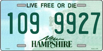 NH license plate 1099927