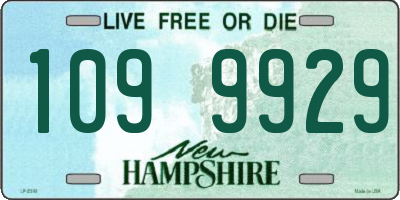 NH license plate 1099929