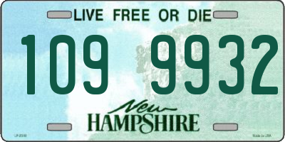 NH license plate 1099932