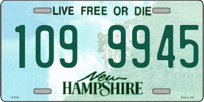 NH license plate 1099945