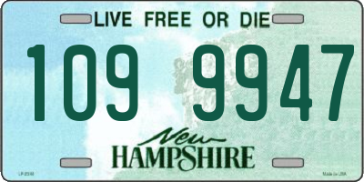 NH license plate 1099947