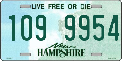 NH license plate 1099954