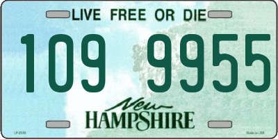NH license plate 1099955