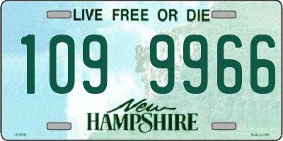 NH license plate 1099966