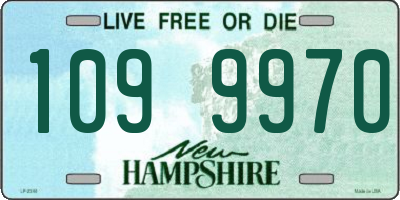 NH license plate 1099970
