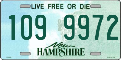 NH license plate 1099972