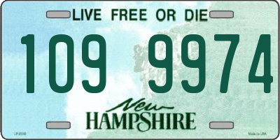 NH license plate 1099974