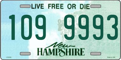 NH license plate 1099993