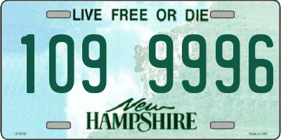 NH license plate 1099996