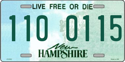 NH license plate 1100115
