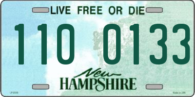 NH license plate 1100133
