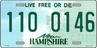 NH license plate 1100146