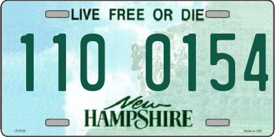 NH license plate 1100154