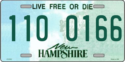 NH license plate 1100166