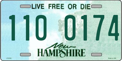 NH license plate 1100174