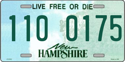 NH license plate 1100175