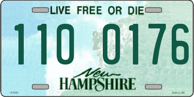 NH license plate 1100176