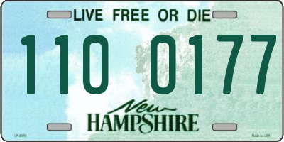 NH license plate 1100177
